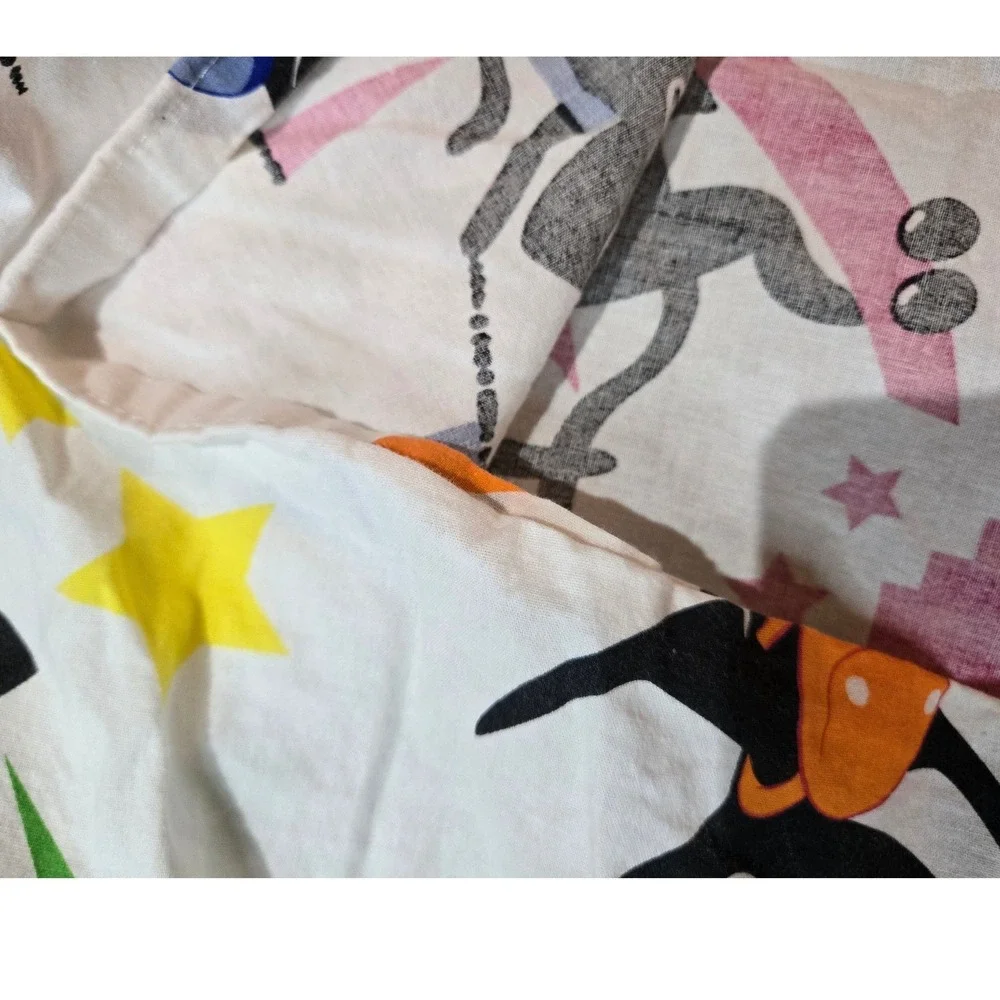 Unbranded Cartoon Skater‎ Cat Twin Duvet Cover Multicolor Retro 90s Style Good